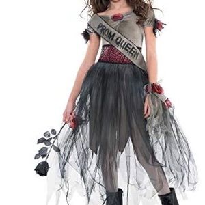 🧟‍♀️ Prom Corpse - Zombie Queen Costume - Child size Large